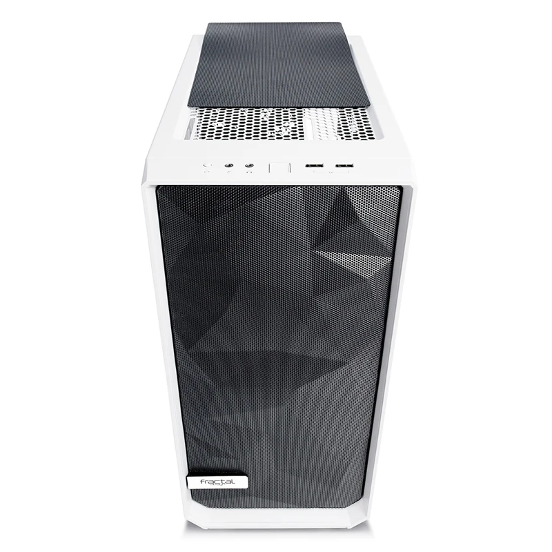 Корпус Fractal Design Meshify C TG белый без БП ATX 5x120mm 4x140mm 2xUSB3.0 audio bott PSU