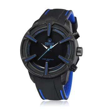 

Simple Style Genuine leather IP Plated Stainless Steel Dual Core Mens Wrist Watch Big Dial Dual Movement