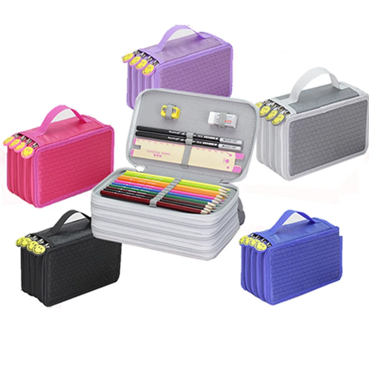 Estuche escolar profesional de gran capacidad para niñas, caja de lápices Kawaii de 4 pisos cremallera, suministros arte y papelería|Bolsas para lápices| - AliExpress