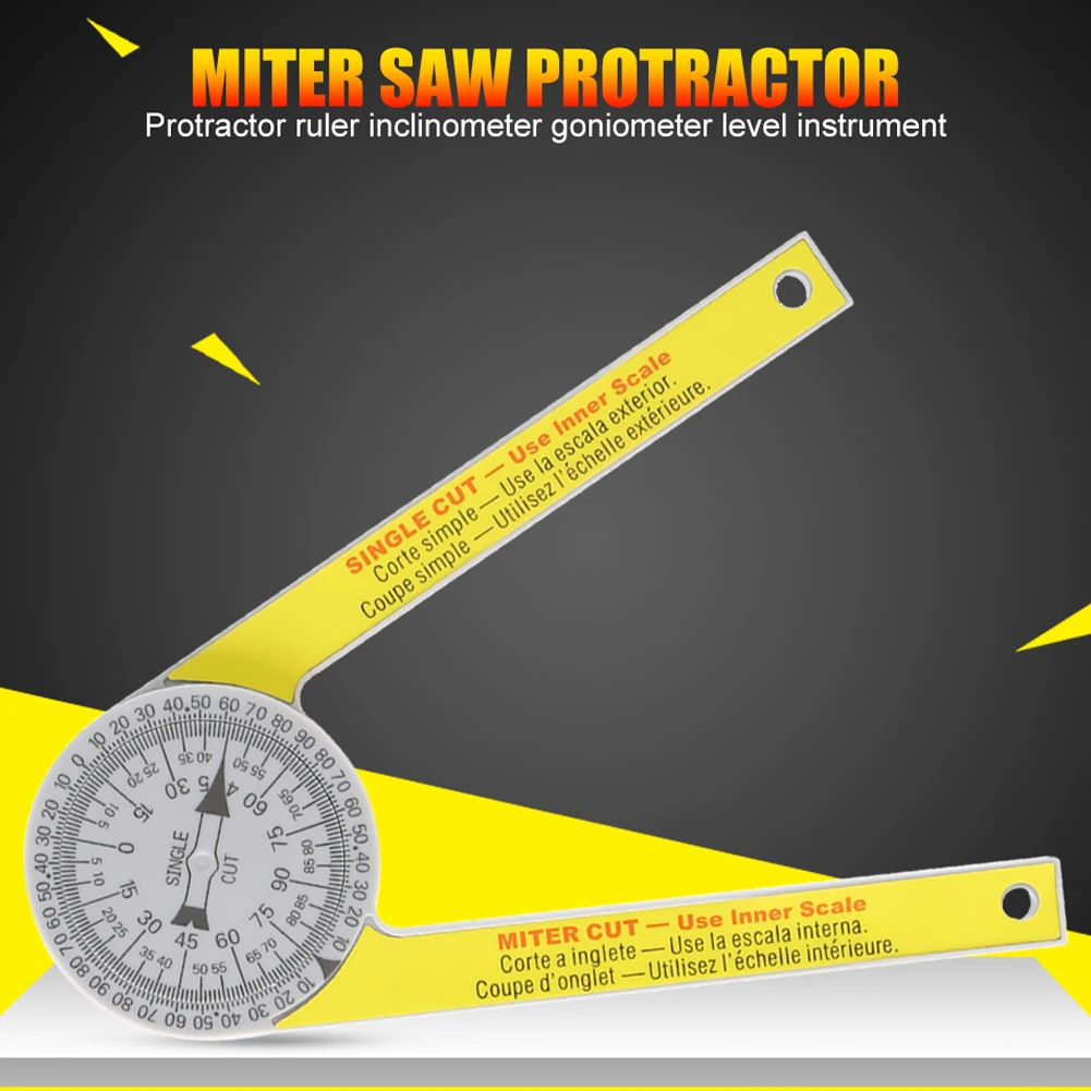 

Miter Saw Protractor Engraved Dial Scale Angle Strong Portable Tool for Outdoor 2019ing