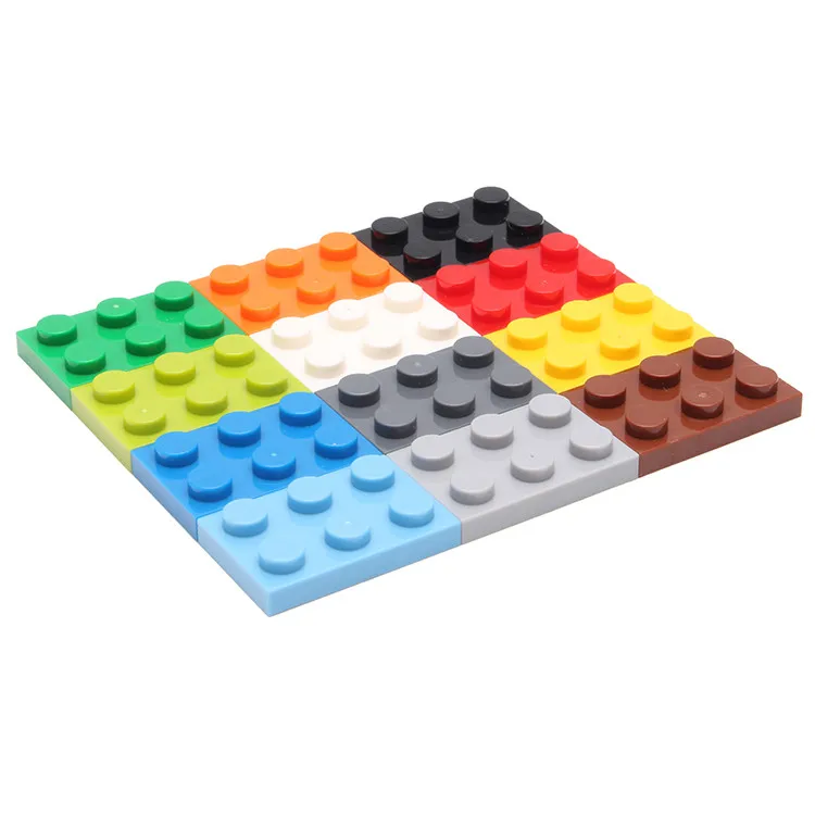 

DIY Building Blocks Thin Figures Bricks 2x3 Dots 100PCS 12Colors Educational Creative Compatible With Legoe Toys for Children