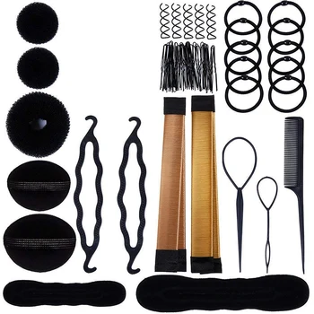 

Styling Headband Accessories, Fashion DIY, Fast Hair Braid, French Braid, Ponytail, Making Hair Stretch Model Knitting Tool Set