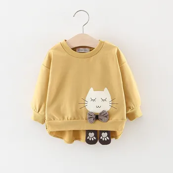 

Girl's sweater spring and autumn thin section baby infant cartoon bottoming shirt child female baby shirt