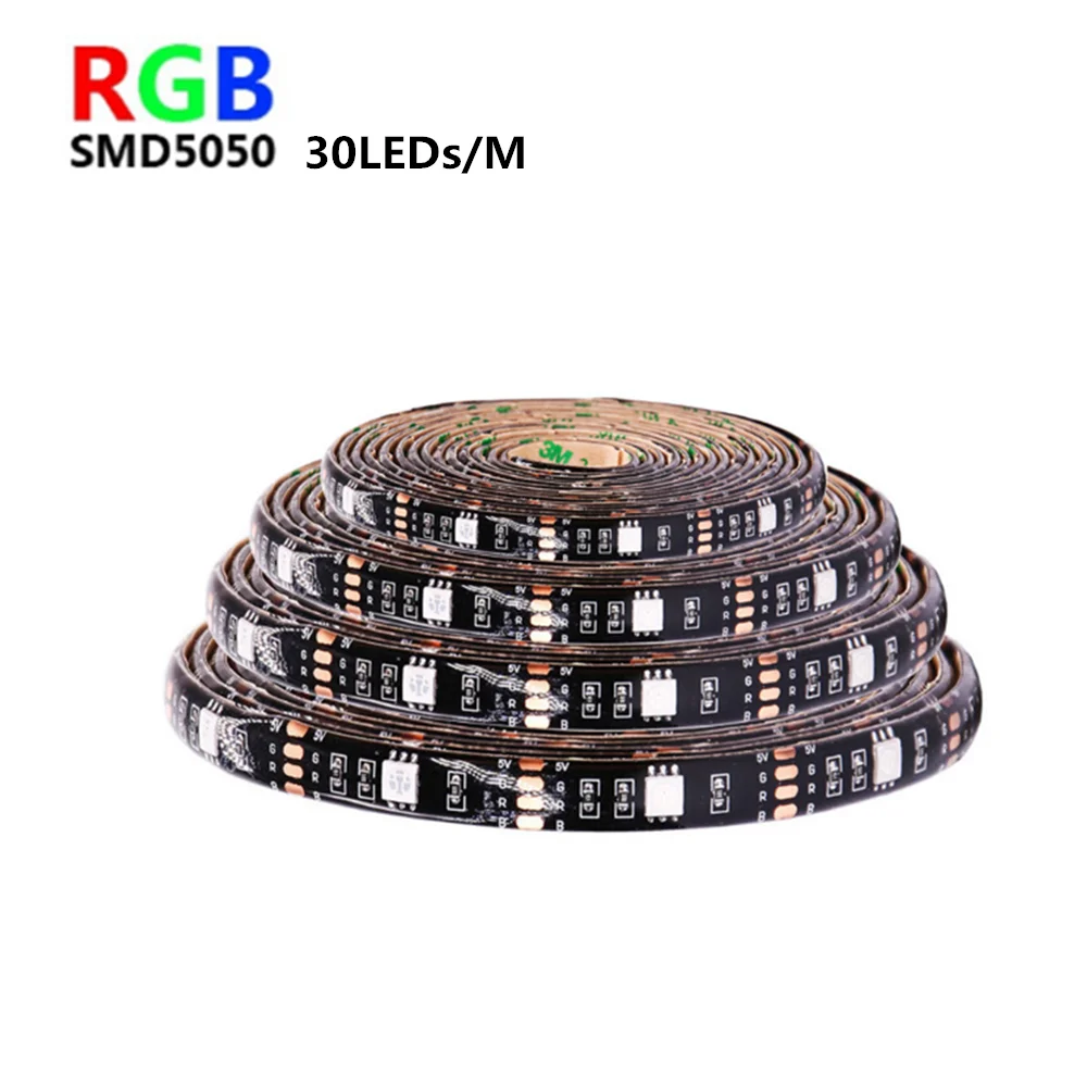 Светодиодная лента с bluetooth и usb 5 В rgb гибкий светодиодный светильник 1 м 2 3 SMD 5050 для