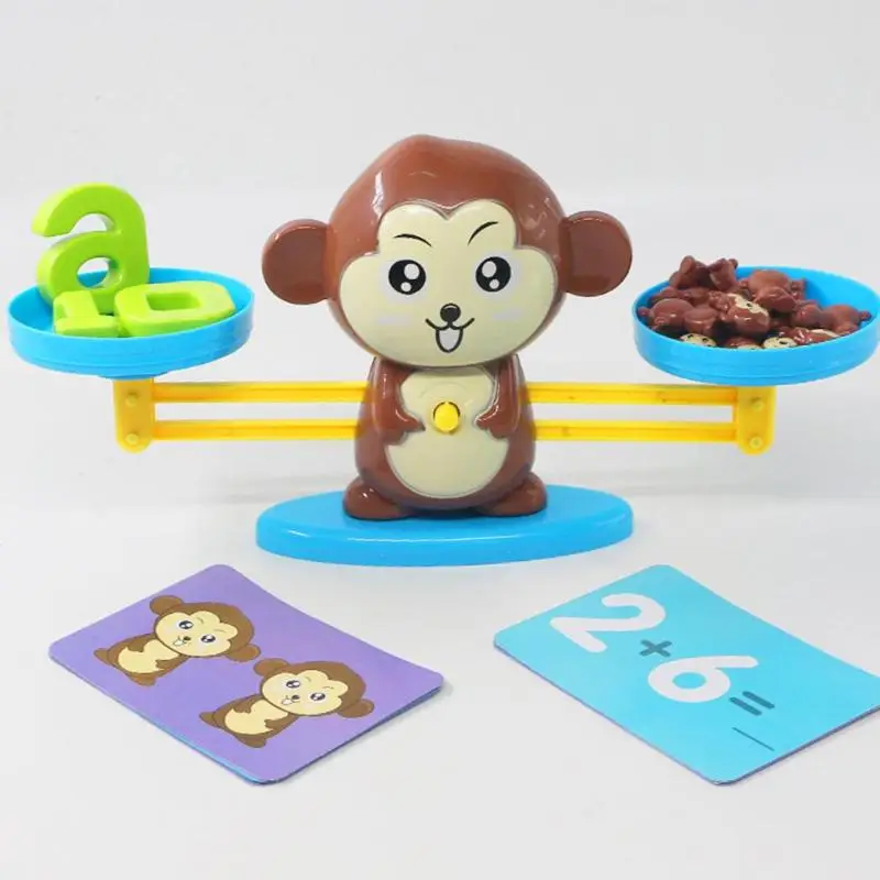 Monkey Balance Counting Toys Fun Number Learning Material Educational Toy Toddler Math Games for Children