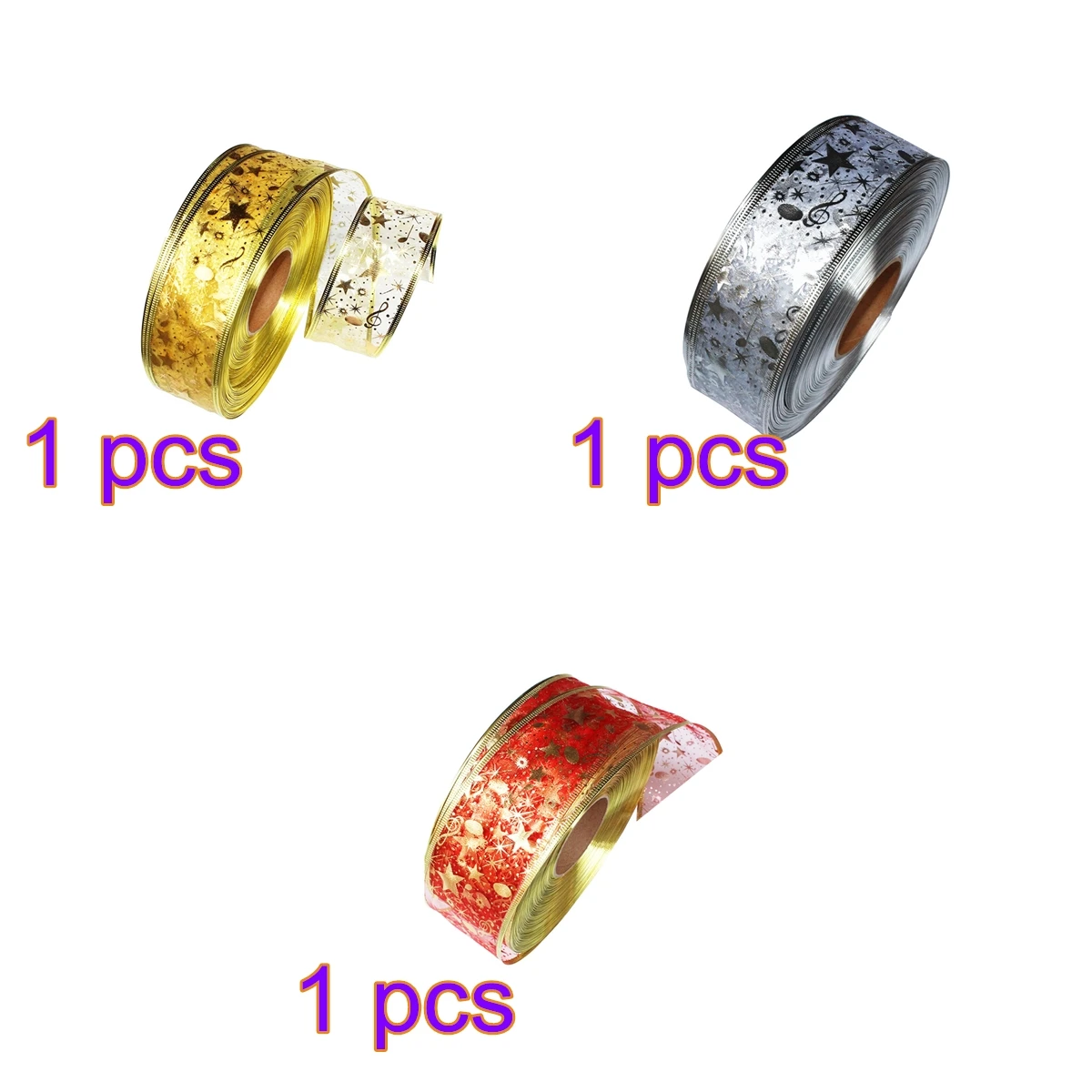 1pcs gold silver red 200*5 см Шелковая атласная лента золотой серебряный металлический блеск вечерние украшения для свадьбы подарок на Рождество год DIY Декор для рождественской елки - Цвет: 1pcs gold silver red