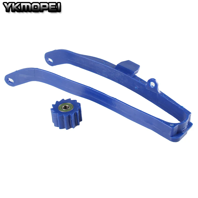 Синий слайдер цепи маятник руководство нижний ролик для WR250F- WR450F YZ250F YZ450F 2009- 09, 10, 11, 12, 13, 14, 15, 16 лет
