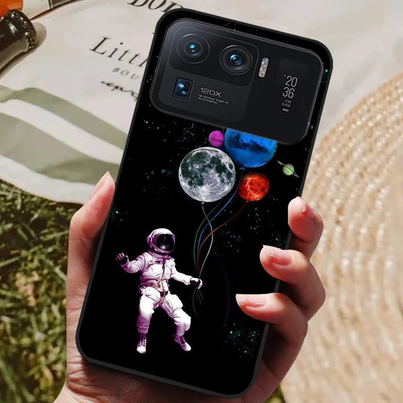 Premium Black Bumper Soft TPU Silicone Back Cover for 6.81-inch Smartphones