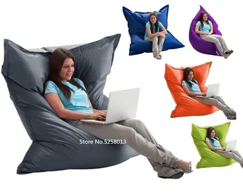 

Dark grey High quality lifestyle bean bag cover as leisure sofa bed ,waterproof nylon beanbag chairs