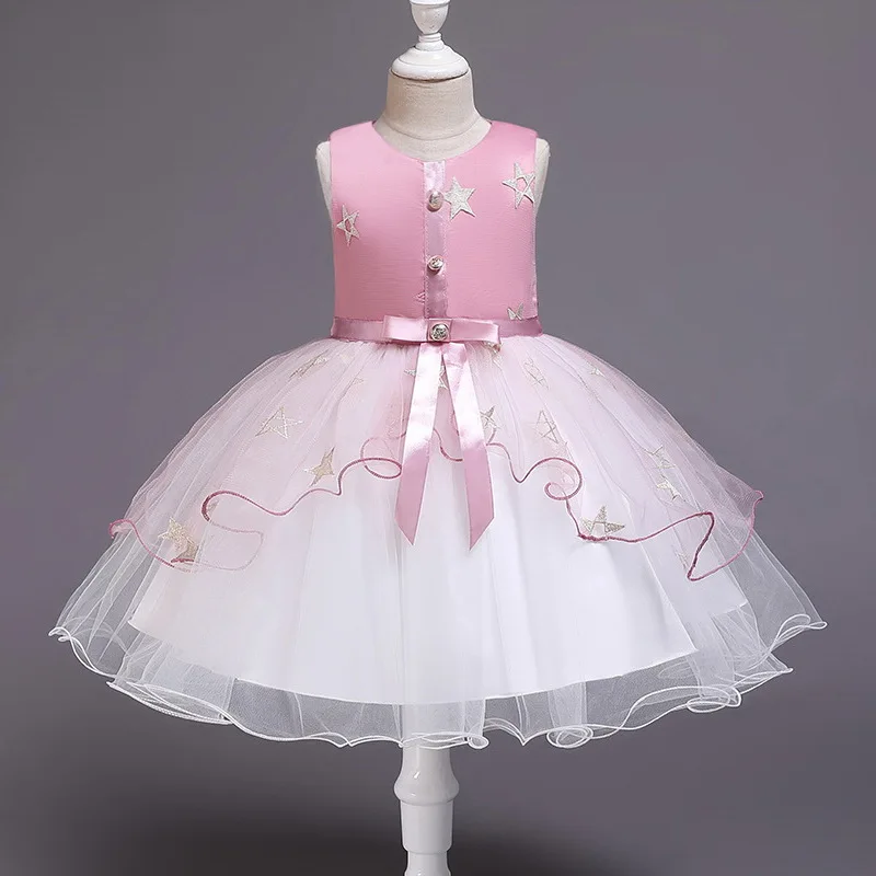 Модное кружевное платье принцессы для девочек рождественское свадебное с