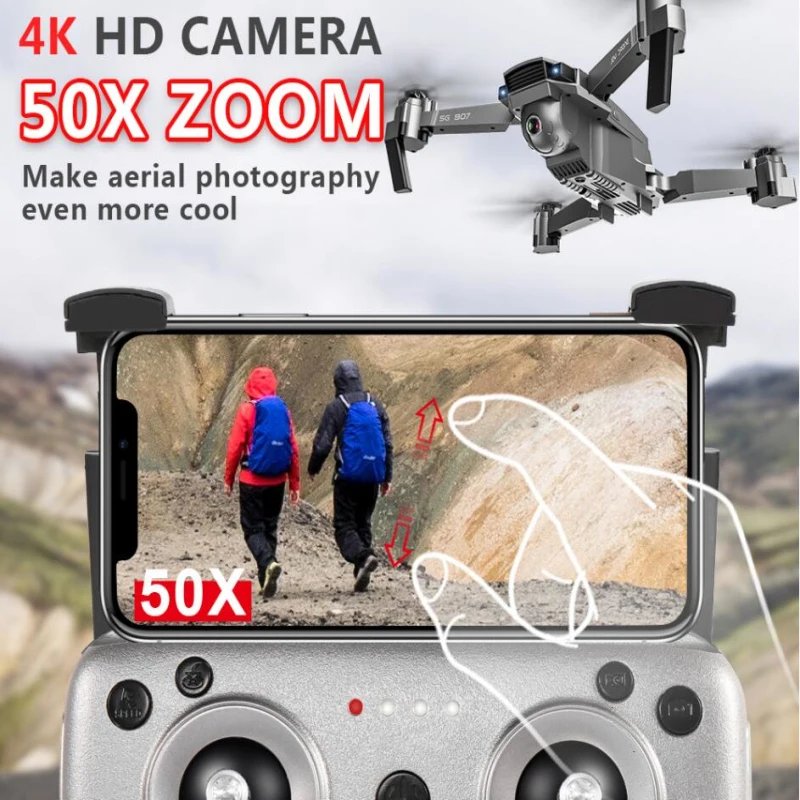 5G GPS Smart Anti Shake Zoom Радиоуправляемый квадрокоптер 500 м Follow Me Point Plan Flight 4K UHD WIFI FPV APP Control