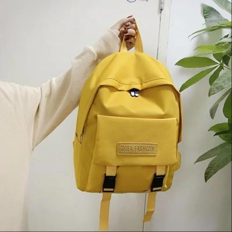 nueva mochila para mujer mochila de moda bolso de mochila de color sólido para mujer mochila para nivienos mochila de viaje