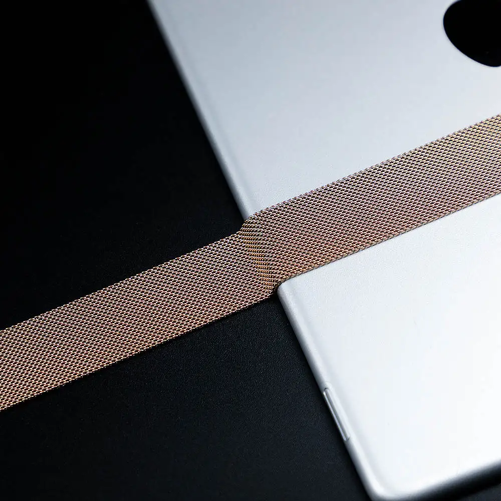 Высококачественная Миланская петля для apple watch, ремешок для apple watch 4, 5, ремешок 44 мм, 40 мм, iwatch 3, 2, 1, 42 мм, 38 мм, лучший материал - Цвет ремешка: vintage gold