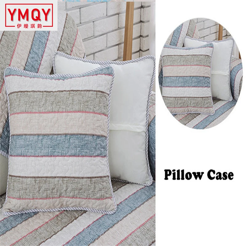 

Modern Polyester&Cotton Fabric Sofa Cover Striped Design Slipcover Sofa Armrest Towel Couch Cover On The Corner For Decoration H