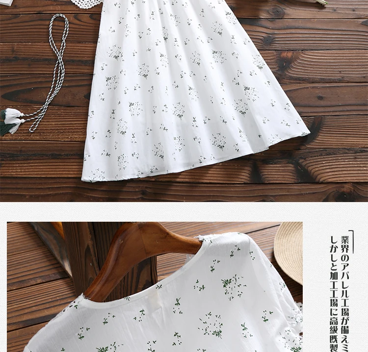 Robe Femme, летнее женское платье с коротким рукавом и v-образным вырезом, хлопковое льняное платье с цветочным принтом, винтажное платье для девочек, DV936