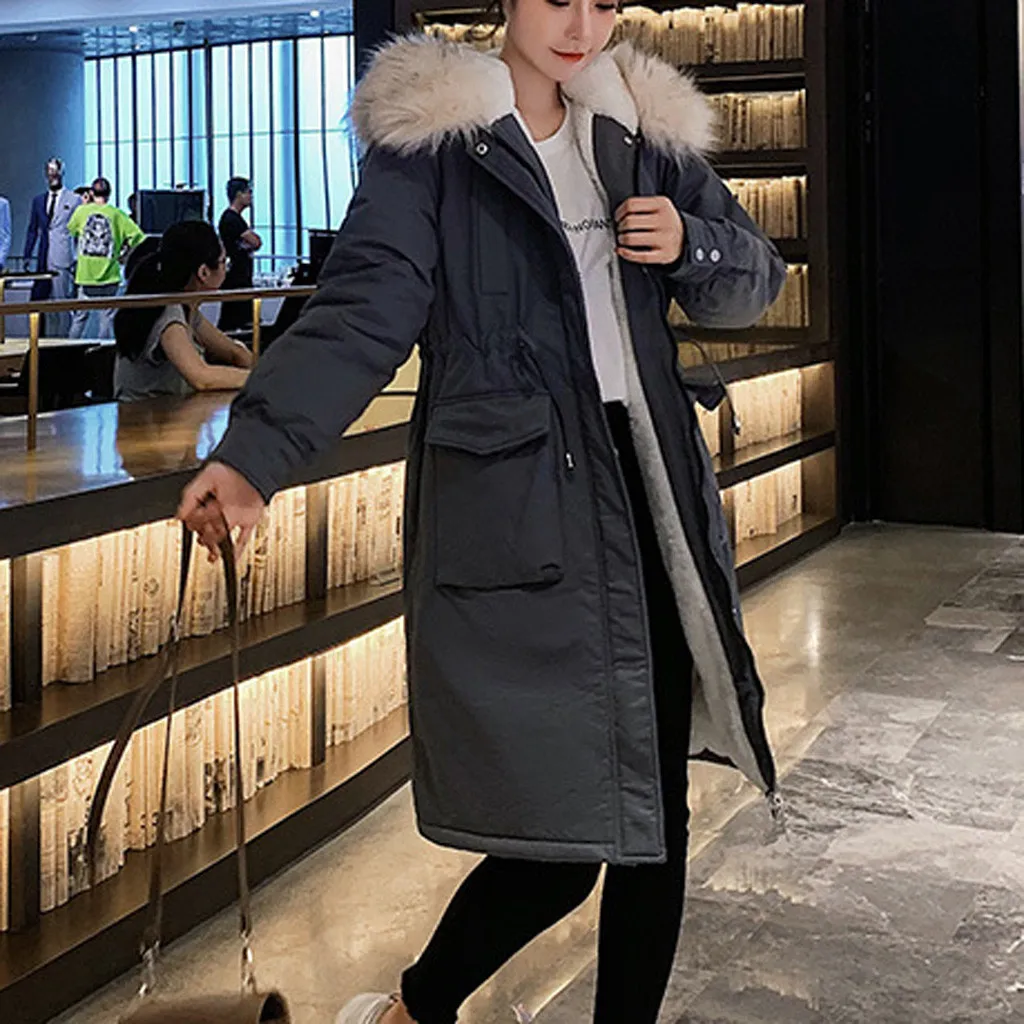 Abrigos mujer invierno зимнее пальто Женская шерстяная толстовка с карманом на молнии Длинные куртки с завязками Верхняя одежда Пальто manteau femme hiver