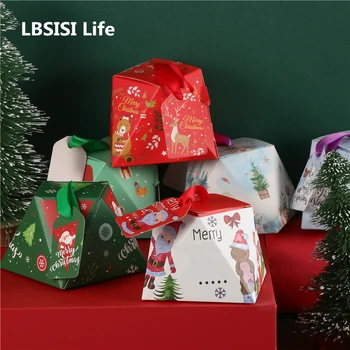 

LBSISI Life 30pcs 6.5*8*8cm Merry Christmas Happy New Year Birthday Party Baby Shower Candy Gift Decoration Perent Cookies