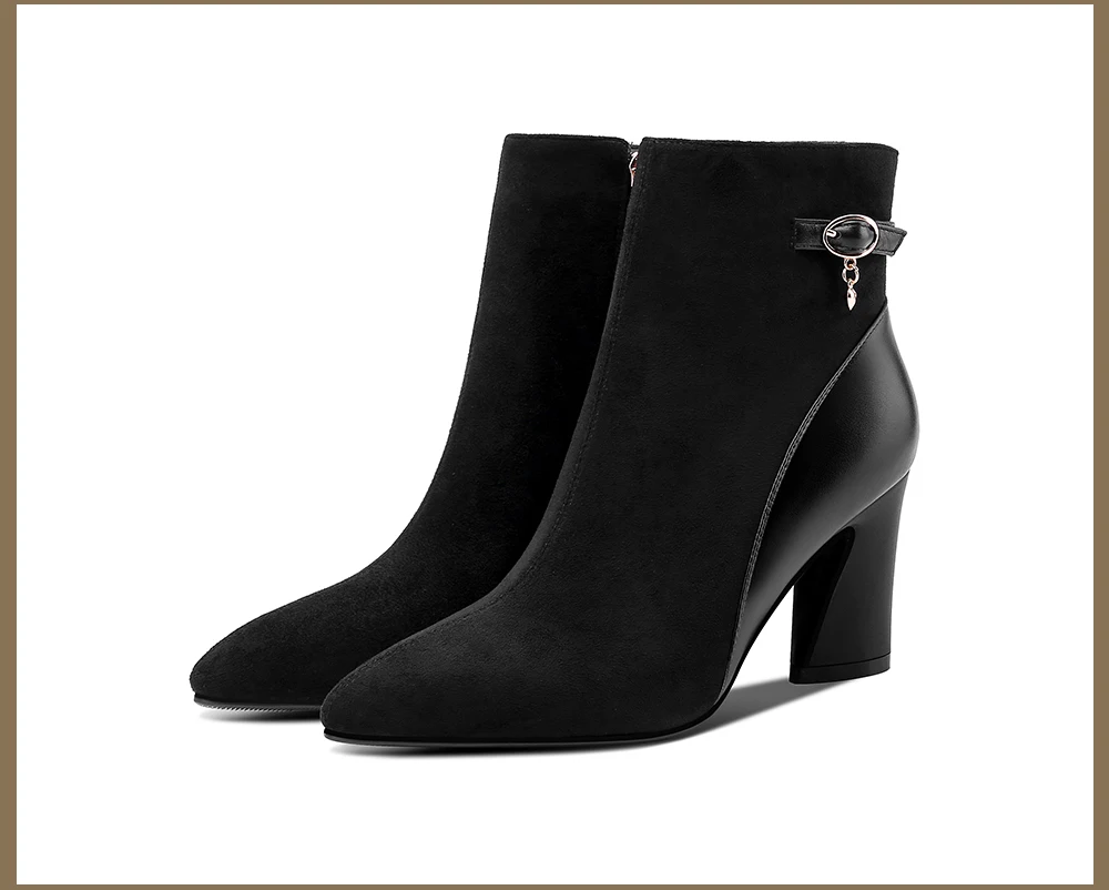SOPHITINA/пикантные женские ботинки с острым носком; обувь ручной работы из высококачественной натуральной кожи на высоком каблуке; новые женские ботинки на шпильке; MO273