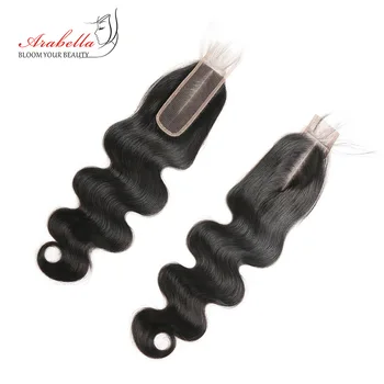 

2x6 Kim k Body Wave Lace Closure Brazilian Closure Arabella Remy Human Hair Lace Closure Deep Middle Part with Baby Hair