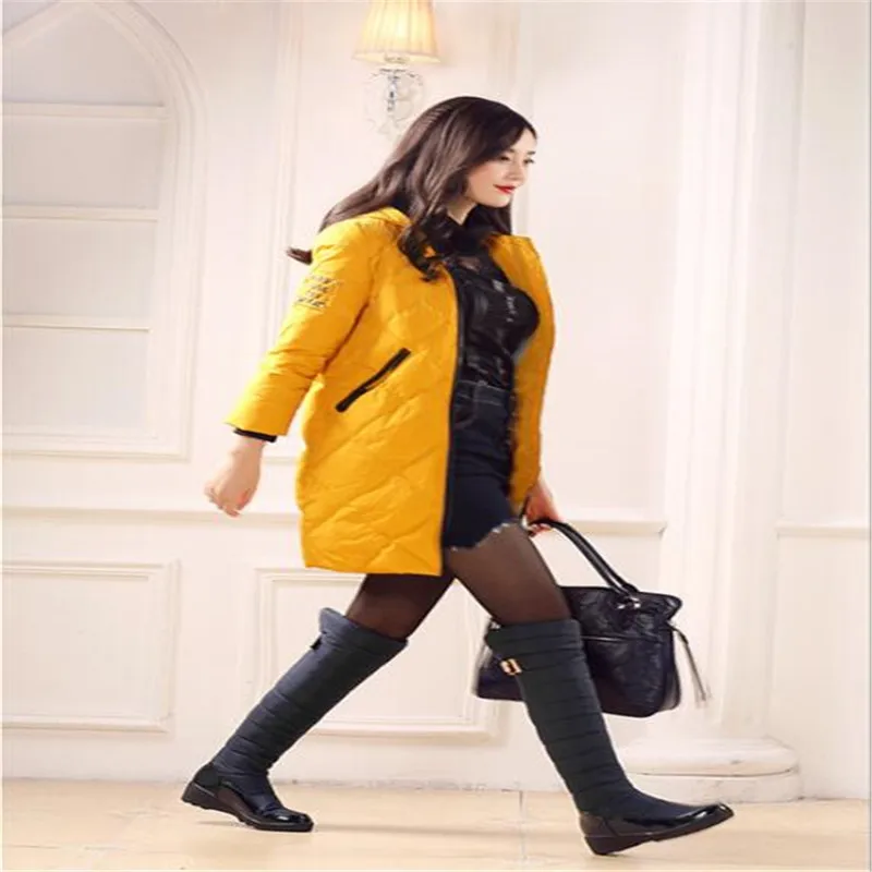 BBZAI New pattern Europe and America Extra large code Cashmere thickening Snow boots 5cm Pumps Superior quality 35-43 44
