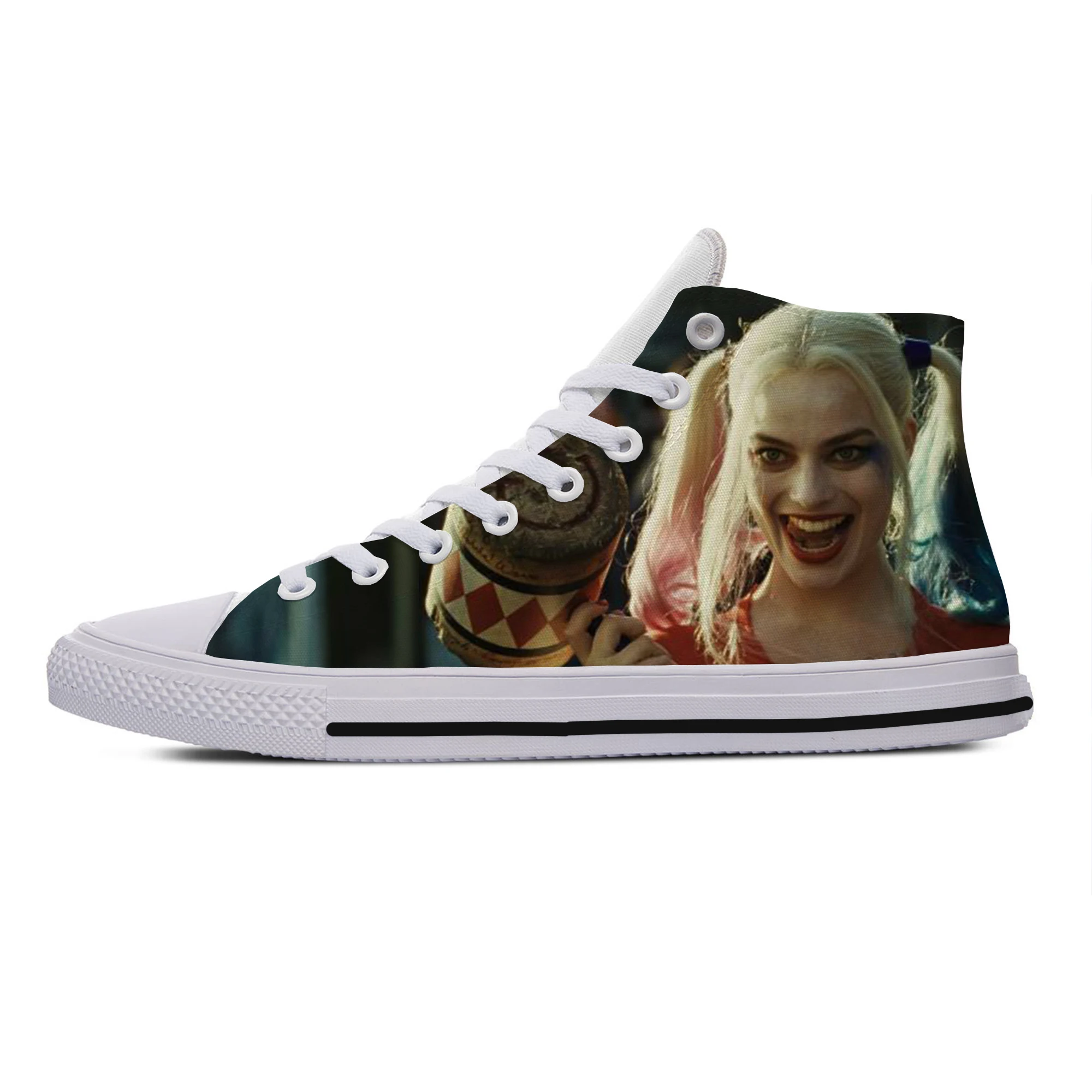 

2019 Hot Cool Fashion Pop Funny Summer High Quality Sneakers Handiness Casual Shoes 3D Printed For Men Women Joker Harley Quinn