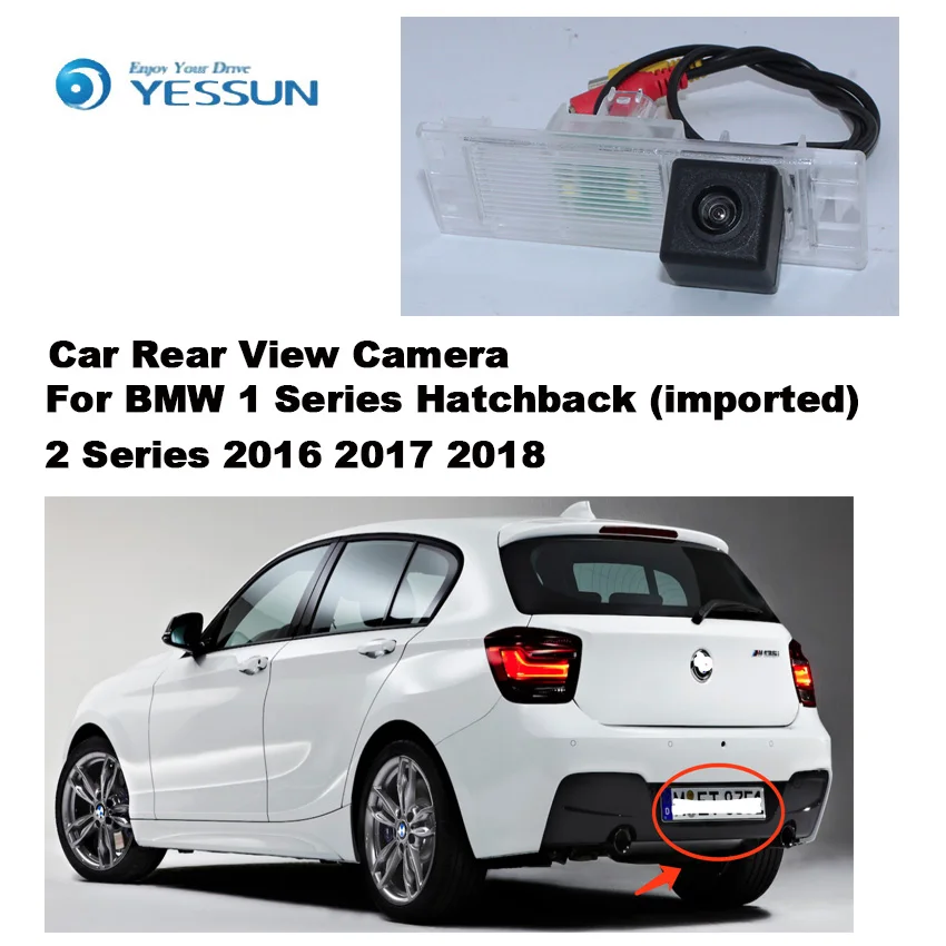 Car Rear View Camera for BMW 1 Series Hatchback (imported) 2 Series 2016 2017 2018 2019 CCD HD Night Vision Waterproof 