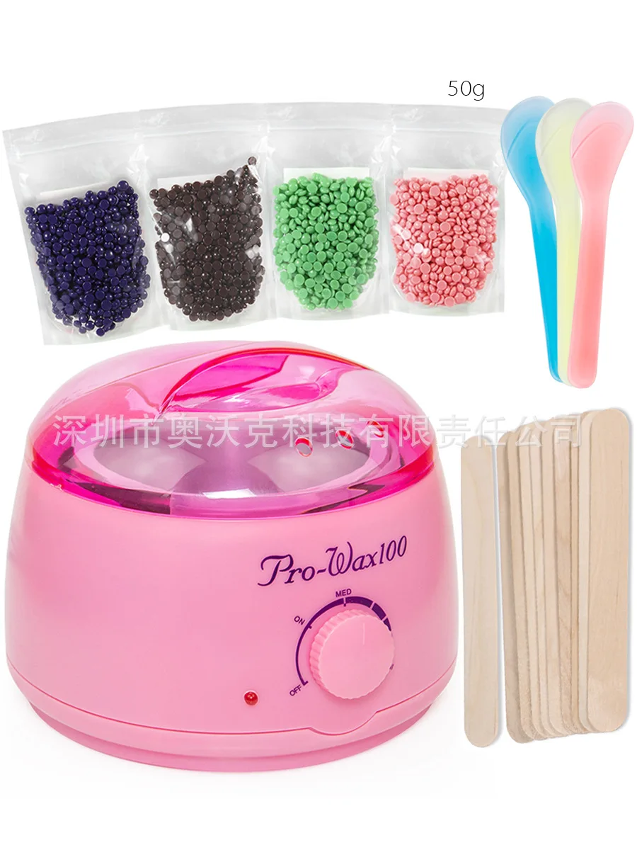 

Pink Wax Beans Machine + 4 Bag Wax Bean + 10 PCs Wooden Stick + 3 PCs Scraping (Random Color)
