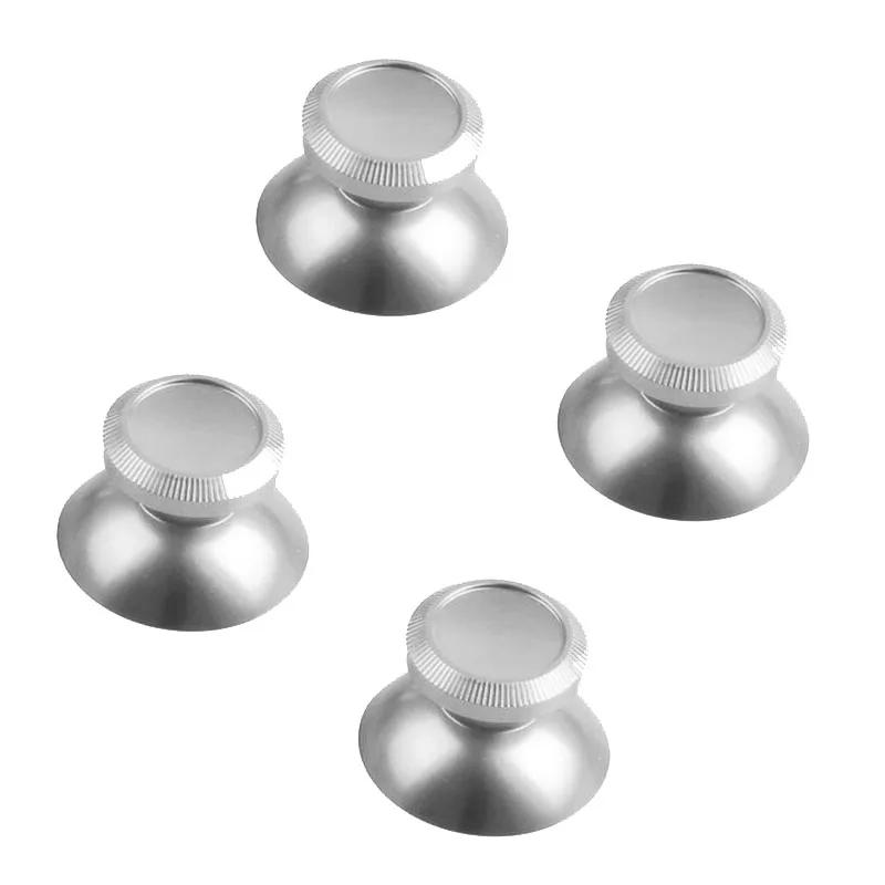 Silver Для sony playstation Dualshock 4 PS4 xbox ONE геймпад Алюминиевый металлический аналоговый джойстик для пальца ручка замена крышки - Цвет: Silver