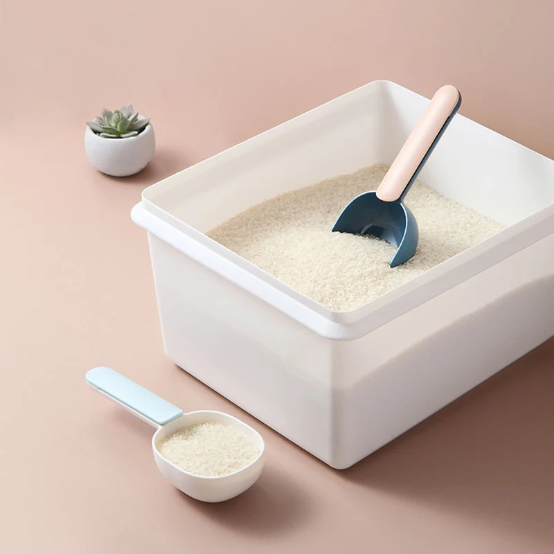 Beans Cereals Scoop Rice Spoon Kitchen Rice Shovel Flour Spoon Coarse Grains Clip Sealing Household Supplies