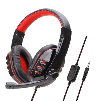 

Home Bass Surround Adjustable Headband Universal Gaming Headset Noise Cancelling USB Interface With Mic Soft Earmuffs Wired