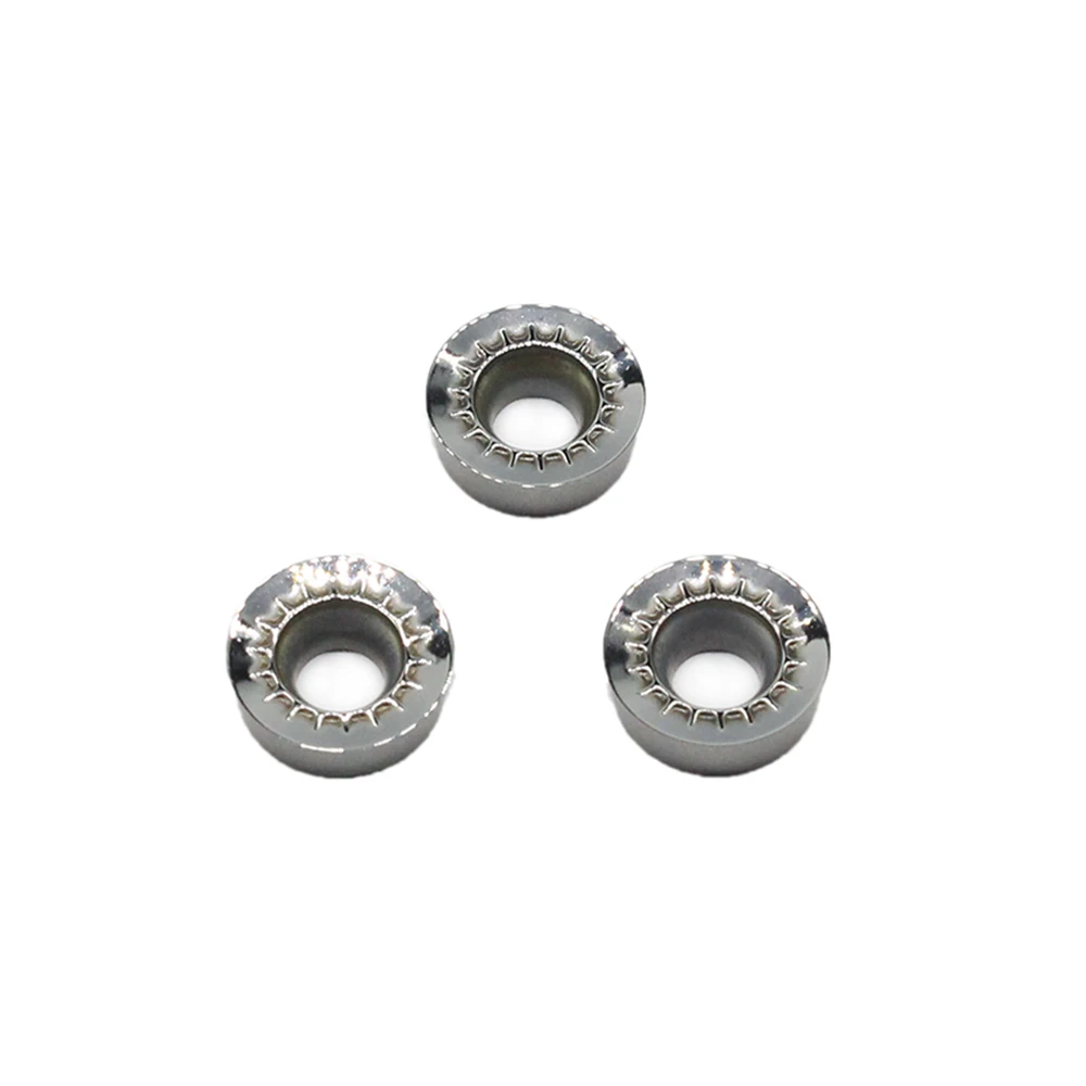10pcs RCGT1003MO AK H01 Aluminum Turning Inserts RPGT Round Blade RCGT1003 Carbide cnc Lathe Cutter Aluminum Copper Tool