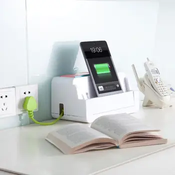 

1PCS Desk Cable Cord Storage Organizer Cable Management Box Power Strip Cover Extra Large Hide Cable Box for Home Office Desktop
