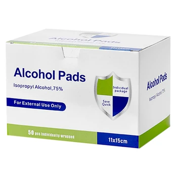 

50Pcs/Box Alcohol Prep Swap Pad Wet Wipe for Antiseptic Skin Cleaning Care Mobile Phone Glasses Clean Tool Alcohol Pads