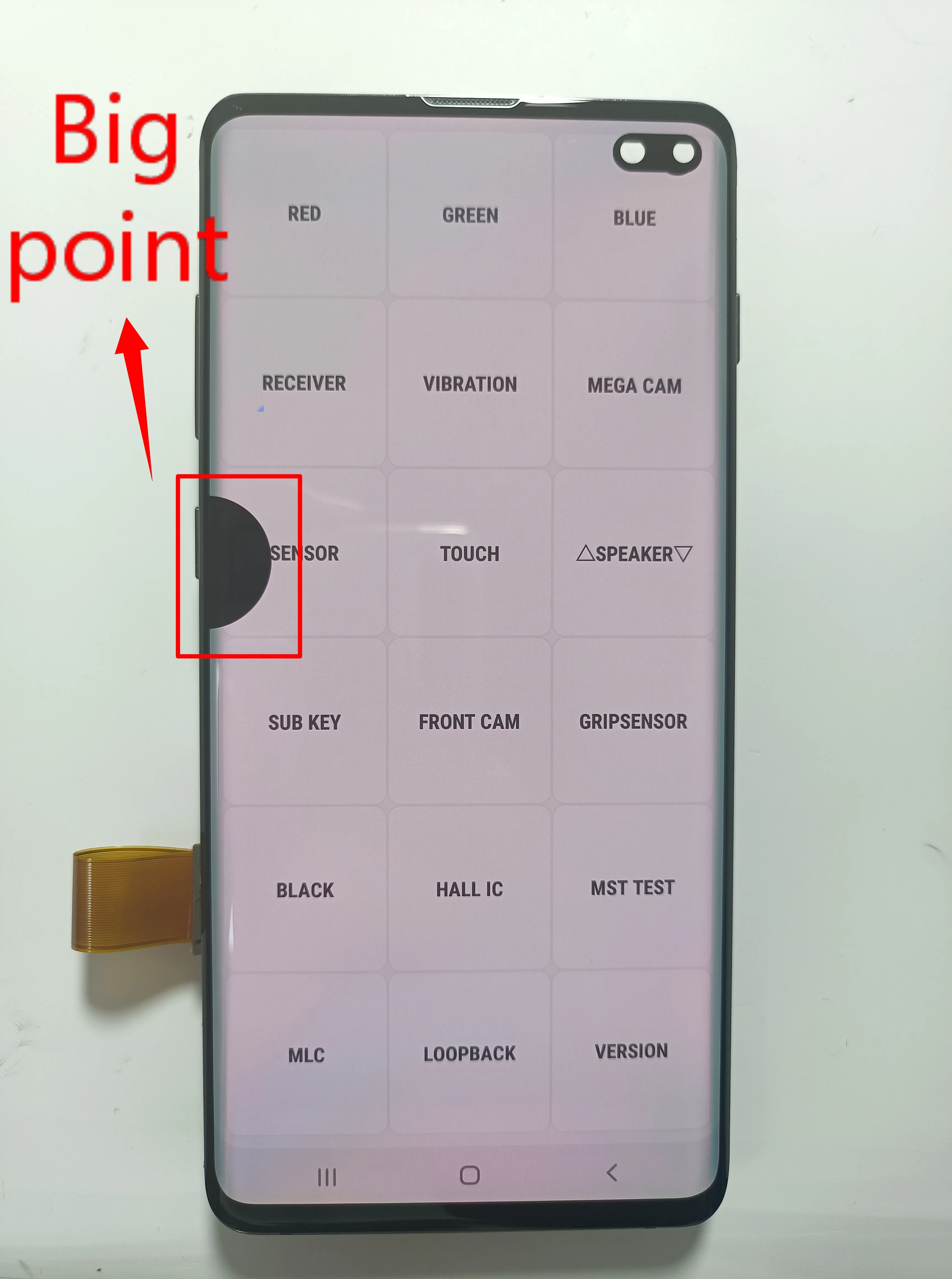 Оригинальный ЖК-дисплей случайный точка для Samsung S10 Plus G975 G975W G975F сенсорный экран