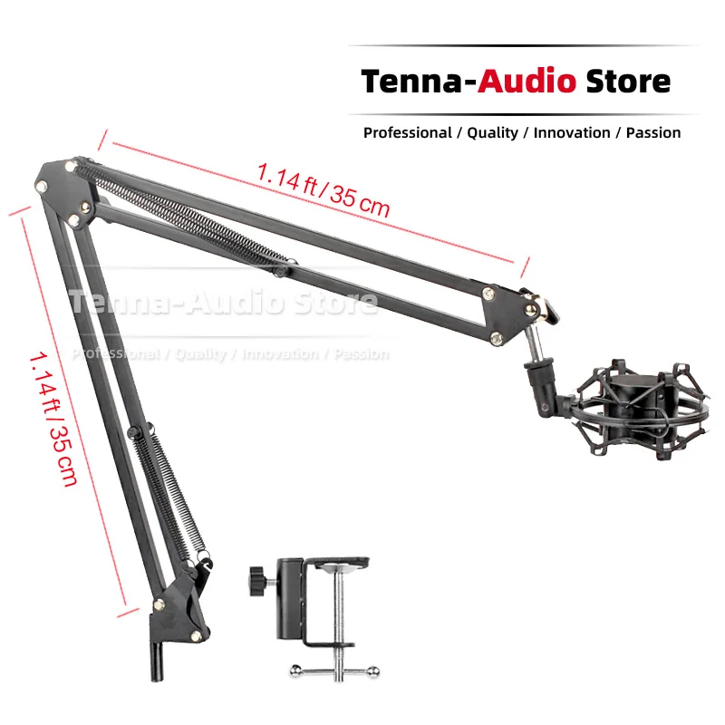 Supporto Da Tavolino Del Microfono Del Supporto Di Forbici Del Braccio Dell'Asta Della Sospensione Per Il St-M01 Ur22 Mk2 Mk 2 Ii Ur 22 Mic Shock Moun
