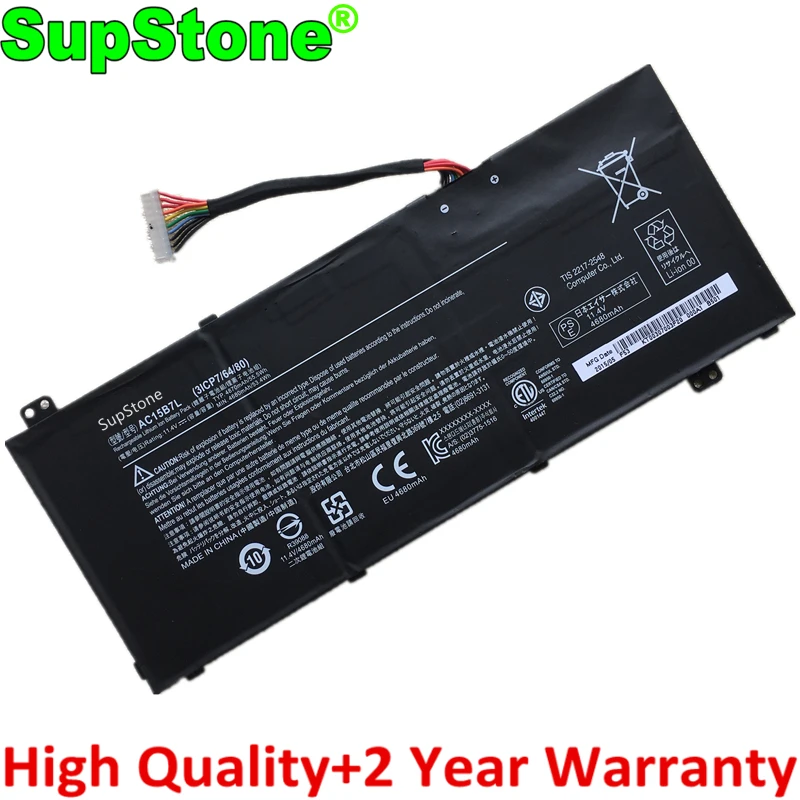 

SupStone AC15B7L AC14A8L Battery For Acer Aspire V NITRO VN7-571G-553L 572G 591G 592G 791G VX5-591G-550Z 70CH,SPIN 3 SP314-51