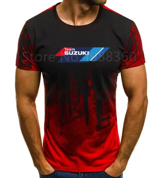 

New Summer Suzuki Team yoshimura Printed T-shirt short sleeved Suzuki Gsxr Gsx R Print clothing O-neck breathable ice cold feel