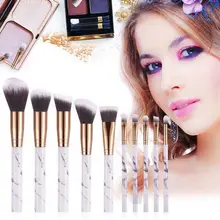 Marbled Кабуки профессиональный набор кистей для макияжа кисть для румян мука для нанесения идеальных теней для век скрытие дефекта основы