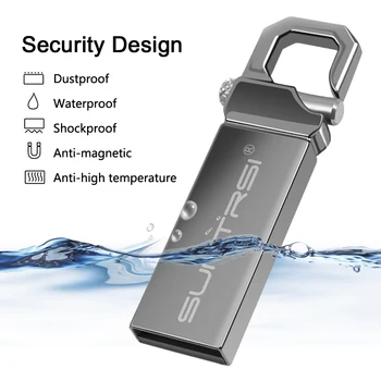 

Suntrsi pendrive 64 32 16g 8G USB Flash Drive 128G Pen drive флешка waterproof u disk 2.0 memoria usb stick gift