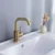 Badezimmer Wasserhahn Gebürstet Gold Bad Becken Wasserhahn Kalt Und Heißer Waschbecken Mischer Waschbecken Wasserhahn Einzigen Griff Deck Montiert Wasserhahn