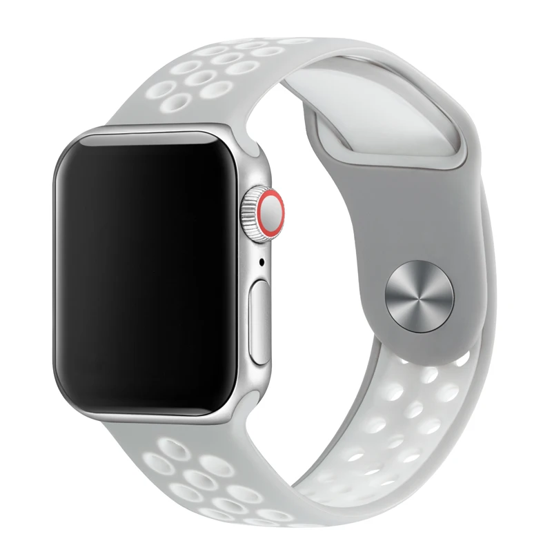 12 Спортивный ремешок для наручных часов Apple Watch 38 мм 40 мм 42 44 мм замена силиконовый браслет ремешок для наручных часов iWatch серии 4/3/2/1 81010 - Цвет ремешка: 12