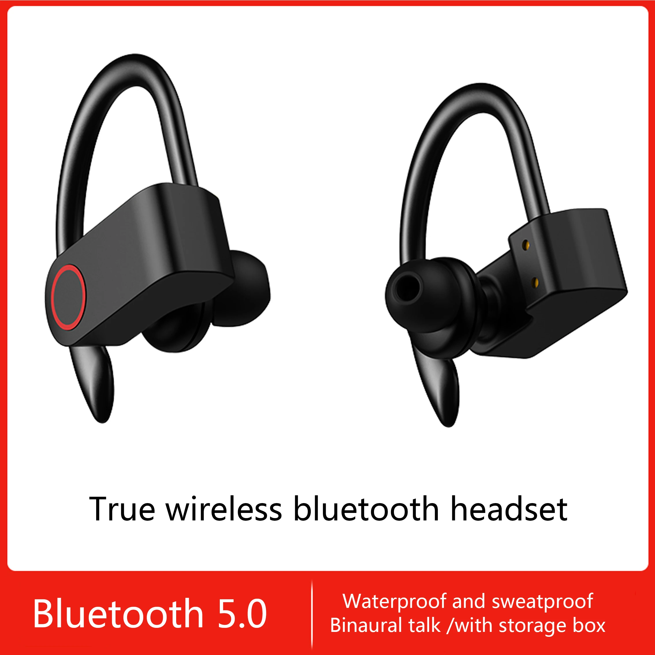 

Wireless Headphones Sports TWS Bluetooth 5.0 Earphone Ear Hook Noise Cancelling Stereo Earbuds With MIC IPX4 Waterproof Earphone