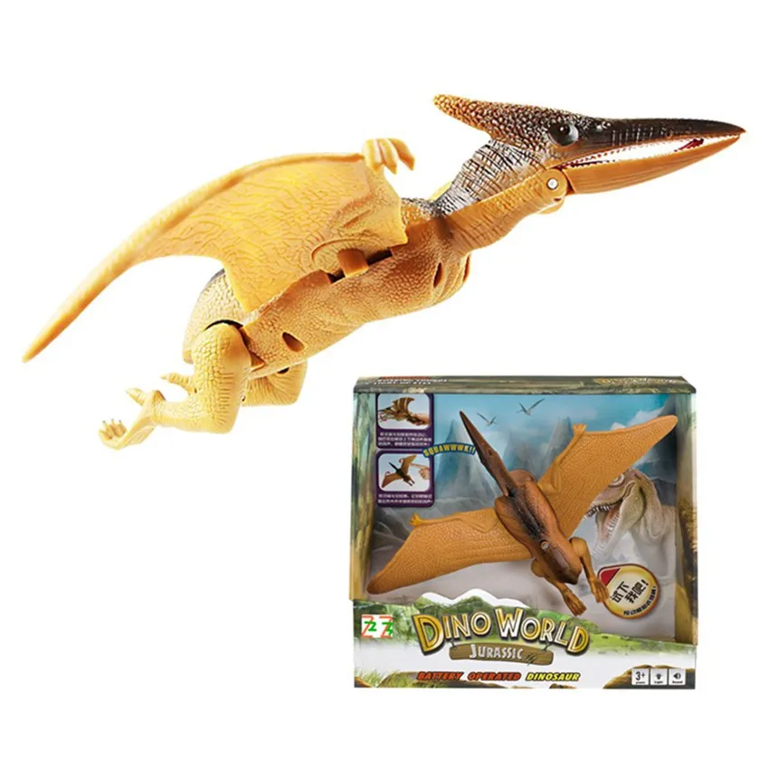 Manufacturers Direct Selling Dinosaur Model Pterosaur Dinosaur Toy Model Light Sound Children U Dinosaur Toy Set