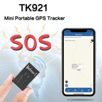 

TK921 Mini GPS Tracker For Children Portable GPS Locator Voice Monitoring SOS Alarm Monitoring Device Overspeed Alarm