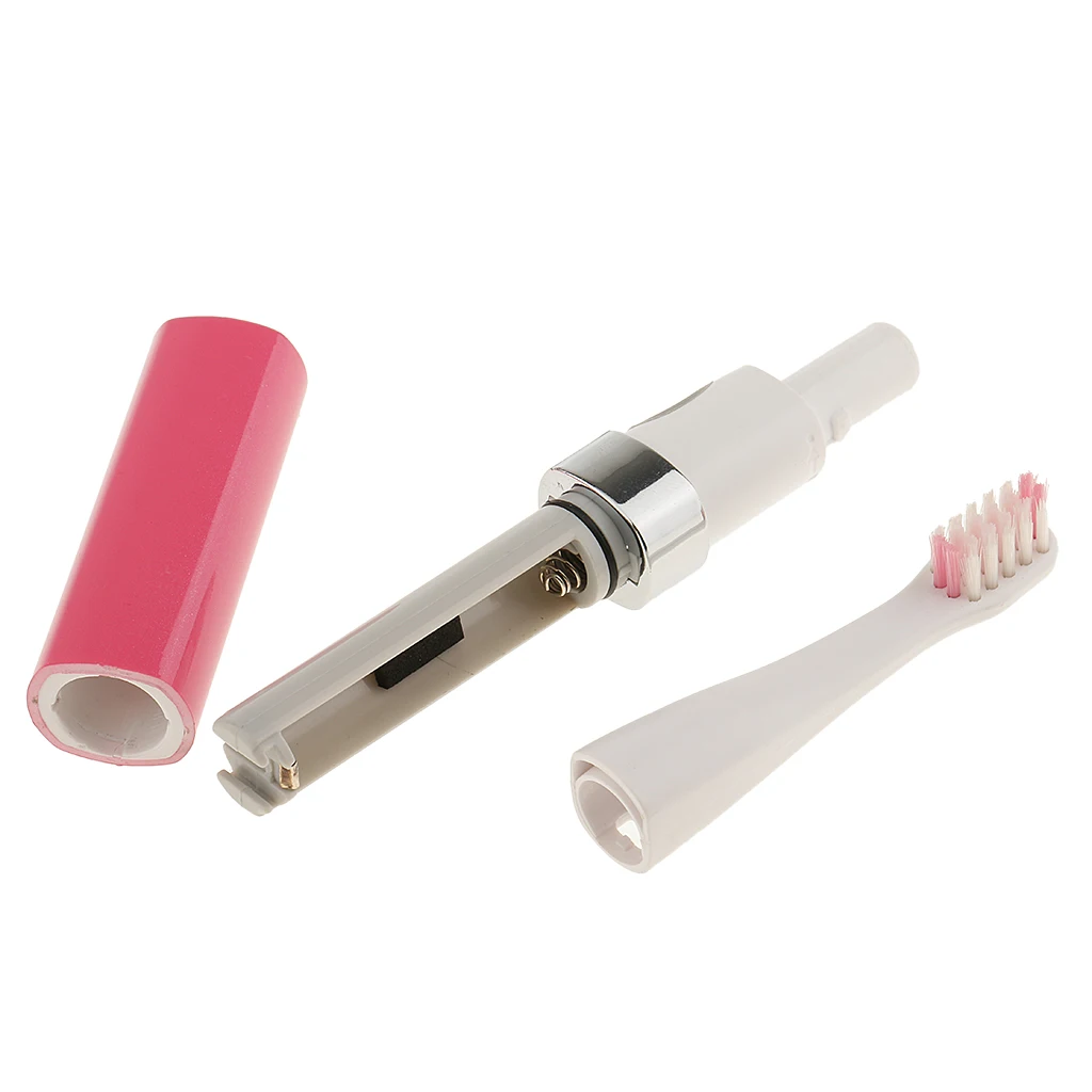 Oral Care Teeth Brush Electric Vibrating Toothbrush Massager with 2 Heads