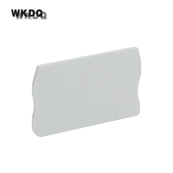 

D-ST1.5-2.5 End Cover ST1.5 ST2.5 And PT 2.5 Din Rail Terminal Blocks End Cover Plate L49.2/H30/W2.2mm Connector