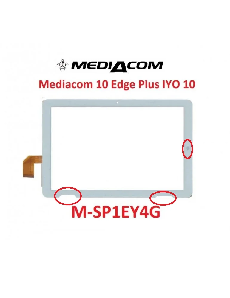 10.1 Pollici Touch Screen Per Mediacom Smartpad Y10 M-Sp1Ey4G Touch Panel Tablet Pc Touch Panel Digitizer