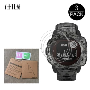 

3Pcs 5H Nano Anti-shock PET Film For Garmin Instinct Inst Smart Watch Screen Protector Nano Explosion-proof Film For Garmin Inst