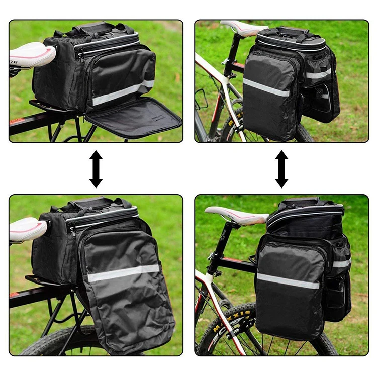 High Capacity Convenient and Practical Waterproof Bicycle Pannier Rear Frame Bag