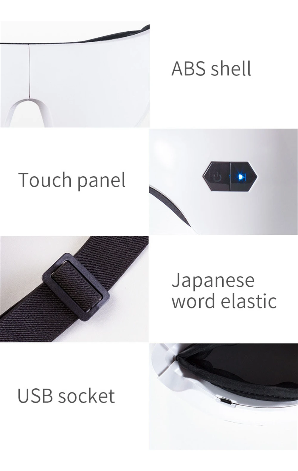 Home Eye Mask Brainwave Eyes Massage Help Sleep Eye Care Smart Music Sleep Assistance Bluetooth Connect Eco-Friendly Fabric